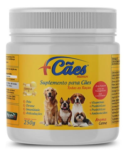 Vitaminas Caes Yorkshine Buldogue Frances Chihuahua 250g