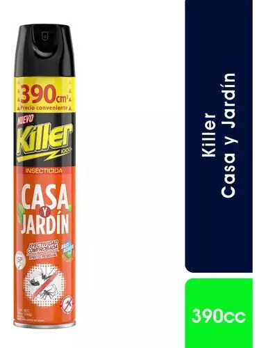 Insecticida Killer Casa Y Jardín 390cc V/a