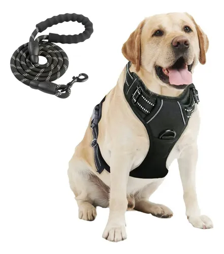Arnés Táctico Ajustable Con Correa Para Perros Grandes