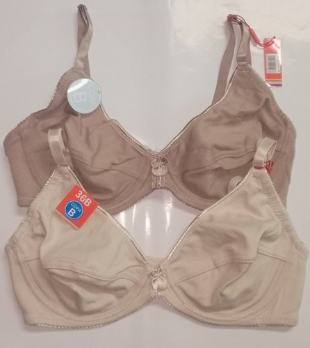 Imagen 4 de 10 de Brasier Sostén Señorial Clasico Algodón Cotton Con Varilla