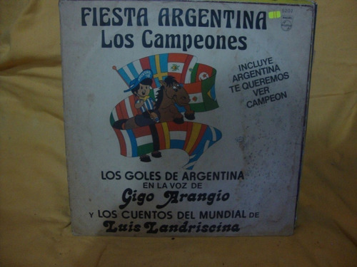 Vinilo Gigo Arangio Luis Landriscina Fiesta Argentina A F3