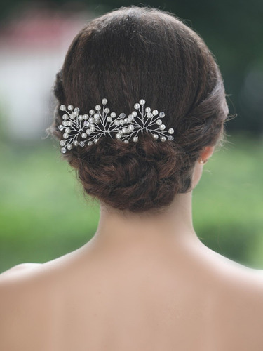 Imagen 3 de 6 de Unicra Novia De La Boda Los Pernos De Pelo Y Accesorios Para