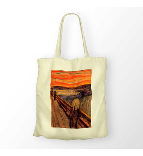 Bolsa / Morral De Tela  Reutilizable - El Grito Edvard Munch