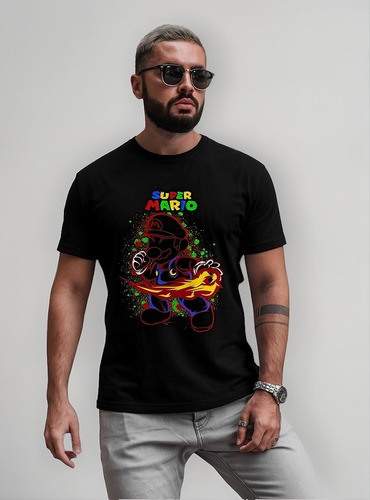Playeras Super Mario Bros Diseño 10 Luigi Videojuegos Beloma