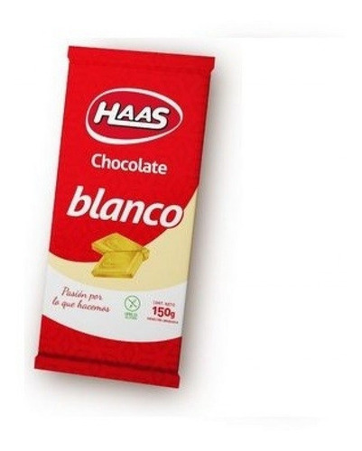 Haas Chololate Blanco 150 Gr