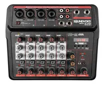 Comprar Mesa De Som Soundvoice Mc6-bt 6 Canais Interface Bluetooth