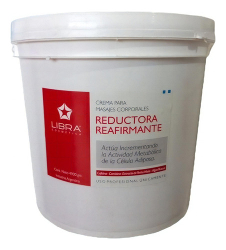  Libra Crema Para Masajes Reductora Y Reafirmante X 4,9 Kg