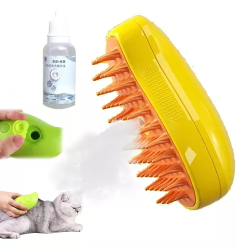 Cat Steamy Brush Cepillo De Vapor Para Gatos 3 En 1