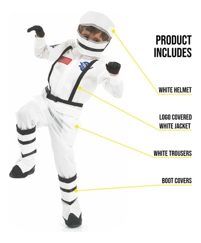 Fun Shack Disfraz De Astronauta Para Niños Con Casco, Disfra