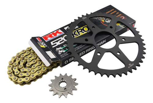 Kit Transmision Acero Ktm 250 Adventure Cad Dorada C/ Oring