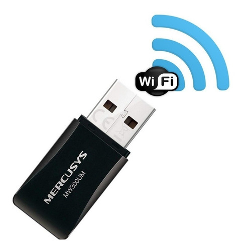 Imagem 4 de 4 de Adaptador Mercusys Mini N300 Mw300um