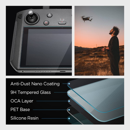 Protector De Pantalla Spigen Glas.tr Slim Para Dji Rc Pro/sm
