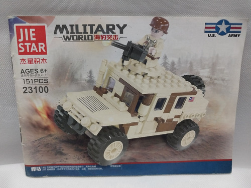 Bloques Para Armar Jeep Militar 150 Pz