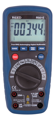 Reed Instruments R5010 True Rms Multmetro Digital Impermeabl