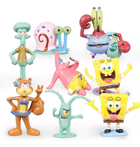 / 14pcs Bob Esponja Patricio Juguetes De Coleccion Regalos