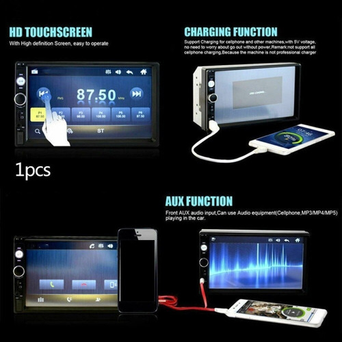 Radio Android 7 Pulgadas Radio 2 Din Pantalla Android 7010b