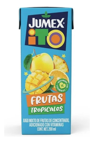 31 Pza Jugo Mixto Jumexito Frutas Tropicales 200 Ml