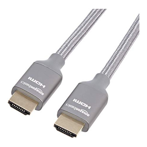 Cable Hdmi Velocidad 48 Gbps 8 Gris Oscuro 6 Pie