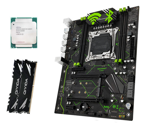 Kit Placa Mãe X99 Mr9a + Xeon 2697 V3 + 16gb Ddr4 + Cor Verde