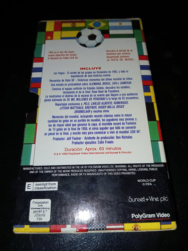 World Cup Fever Usa 94!! En Vhs Clásico De Colección!! (Usado)