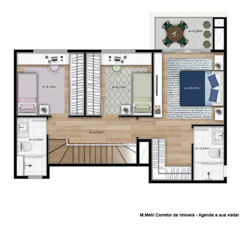 Imagem 26 de 30 de Apartamento Com 2 Dormitórios À Venda Com 157m² Por R$ 335.000,00 No Bairro Neoville - Curitiba / Pr - M2ne-sng