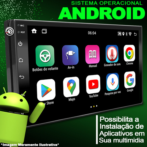 Kit Com Central Multimidia Carplay + Moldura 7 Polegadas