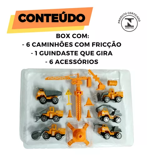 Kit de Caminhões com Trator de Brinquedo