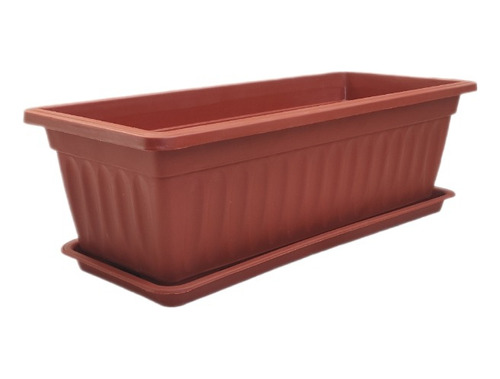 Maceta Jardinera Rectangular 34cm Con Plato.