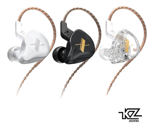 Auriculares In Ears Kz Edx Sin Microfono Cable Extraíble 