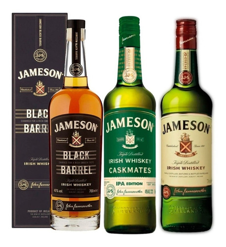 Combo Whisky Jameson Black Barrel - Regular - Ipa X3 700cc