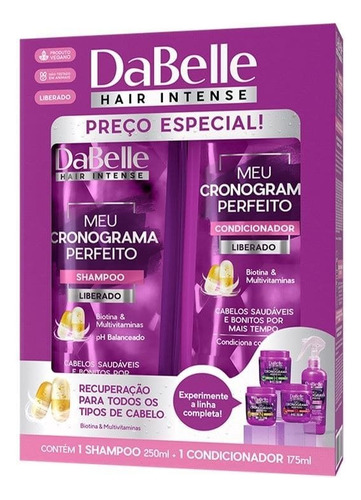 Kit Dabelle Hair Intense Meu Cronograma Perfeito - Shampoo 2