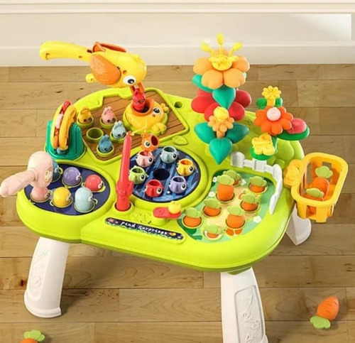 Mesa Infantil Multifuncional Aprendizaje 9 Juegos Bebé S