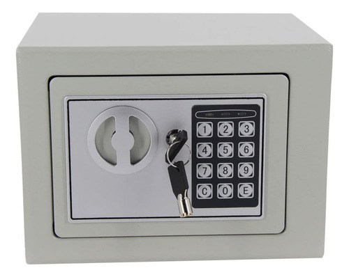 Caja Seguridad Electrica Blanca 9  Teclado Para Oficina Casa