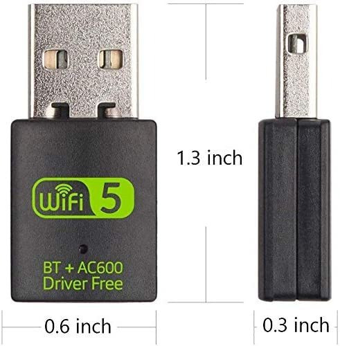 Adaptador Usb Wifi Bluetooth, 600mbps Dual Band 2.4/5ghz ...