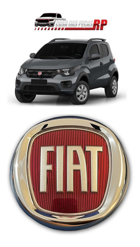 Emblema Da Grade Fiat Mobi 2017 Em Diante Original