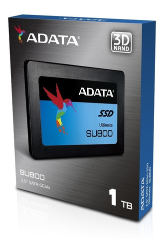 Ssd Adata Su800 1tb 2.5 Sata3 7mm Lect.560/escr.520mbs Sin Bracket Pc/alto Rendimiento Asu800ss-1tt-c