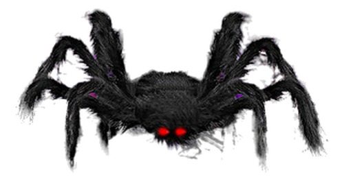 Tela De Araña Gigante Con 200 Luces Led Moradas 5m