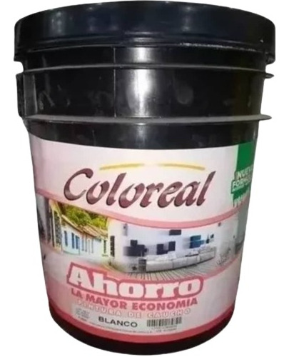 Pintura Coloreal Ahorro Blanco Int/ext Cuñete 4 Galones