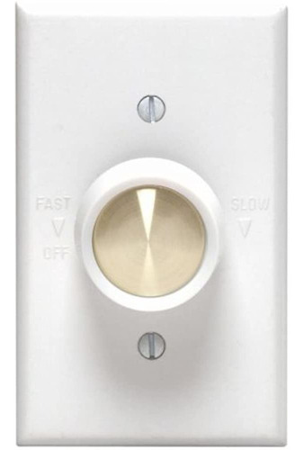 Leviton 612-6616-w Control De Velocidad Variable Del Ventila