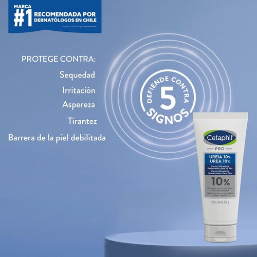 Imagen 3 de 5 de Crema Hidratante Para Pies Cetaphil Pro Urea 10% 60 Grs.