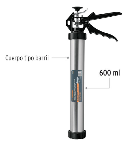 Pistola Calafateadora Para Salchicha De 600 Ml Truper 101931