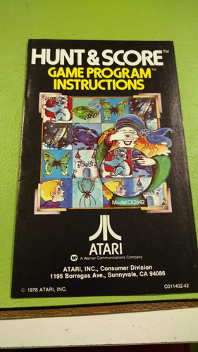 Catalogo  Atari Juego Hunt Score