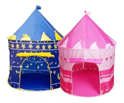 Carpa Infantil Castillo Para Niño O Niña Rosajo O Azul