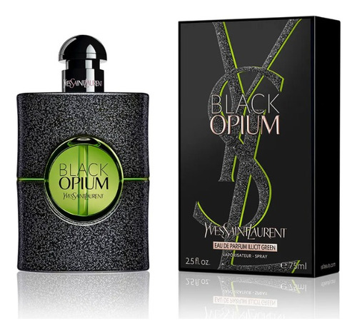 Perfume Ysl Black Opium Edp Illicit Green 75 Ml Mujer 