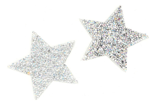 10pcs Rhinestone Estrella Apliques Plancha Ropa Parche Para