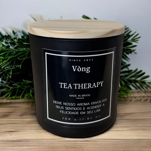 Vela Tea Therapy 200g - Com Cera De Coco Vòng Velas