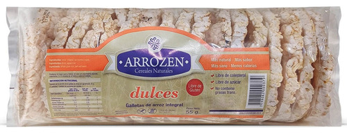 Galletas De Arroz Integral Dulces Arrozen Sin Gluten 55g 