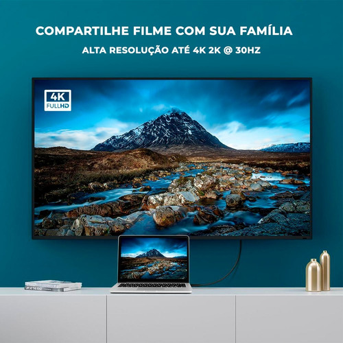 Imagem 6 de 7 de 10202 Ugreen Displayport Para Hdmi 4k Full Hd - 2m