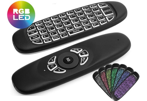 Control Teclado Air Mouse Fly Mouse Inalambrico Luminoso