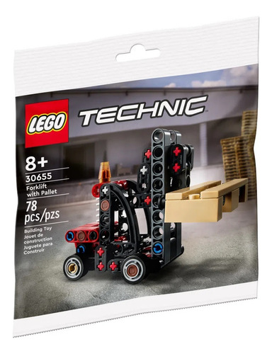 Lego Technic 30655 Empilhadeira Com Pallet Quantidade De Peças 78